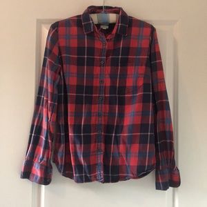 Jcrew classic plaid button up